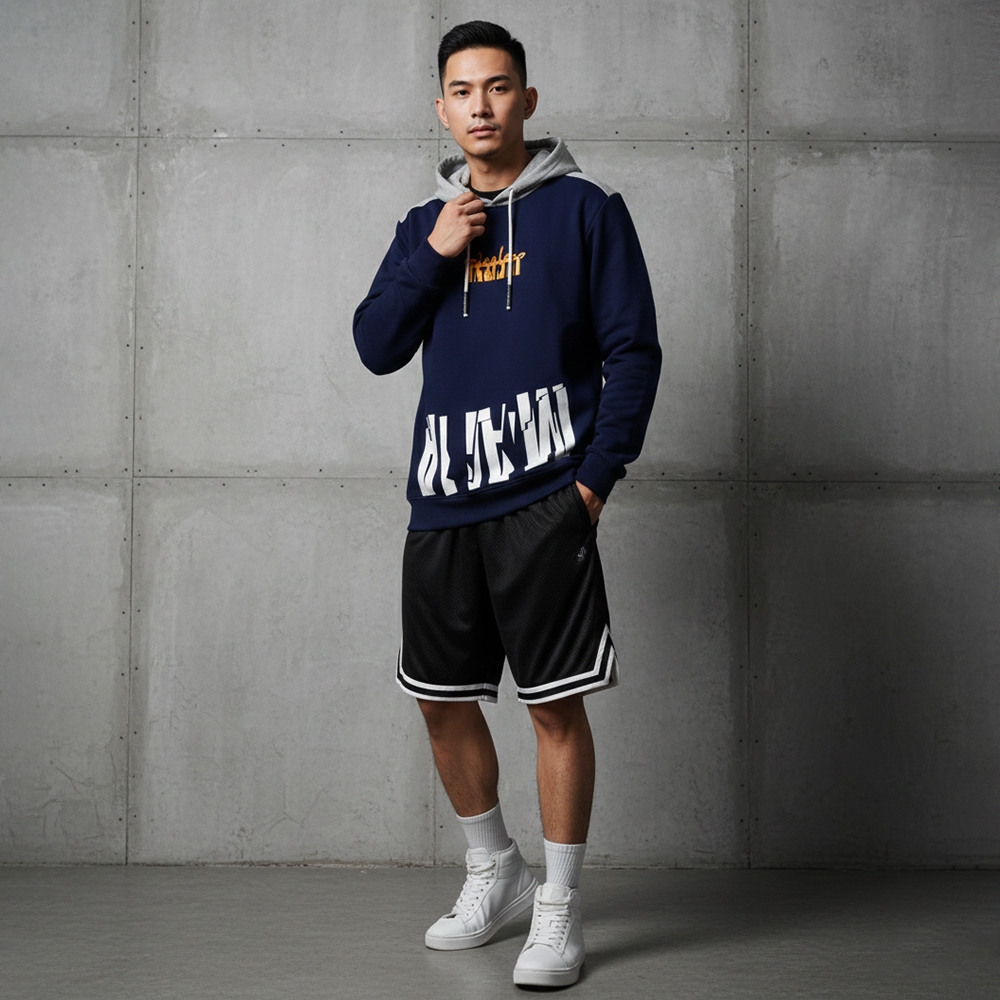 ICHI RO Hoodie Pria MALLA Kombinasi Sweater Hodie Cowok Fleece Jaket Jumper Keren Murah