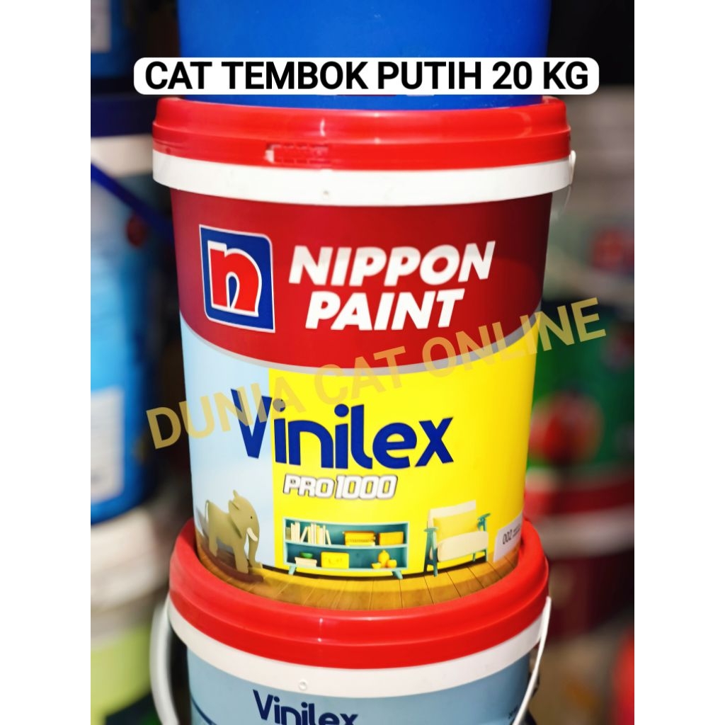 CAT TEMBOK VINILEX PRO 1000 (20KG) WARNA PUTIH / MEDAN GRAB INSTANT CAT DINDING PUTIH