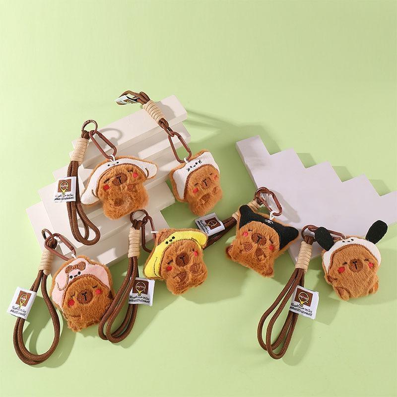 Mode Boneka Capabala Ponsel Lanyard Sanrio Water Guinea Pig Gantungan Kunci Boneka Liontin Keychain