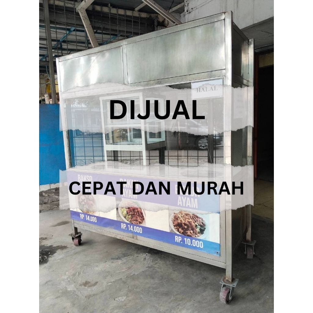 GEROBAK STAINLESS BEKAS