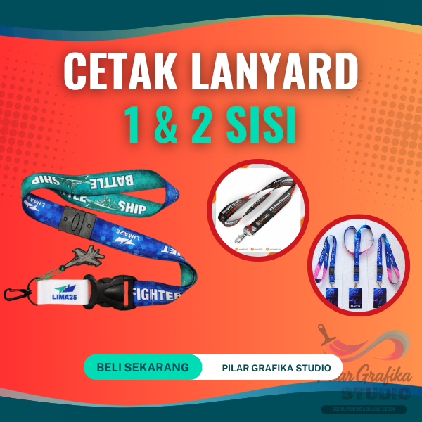 Lanyard Custom 1/2 Sisi Murah