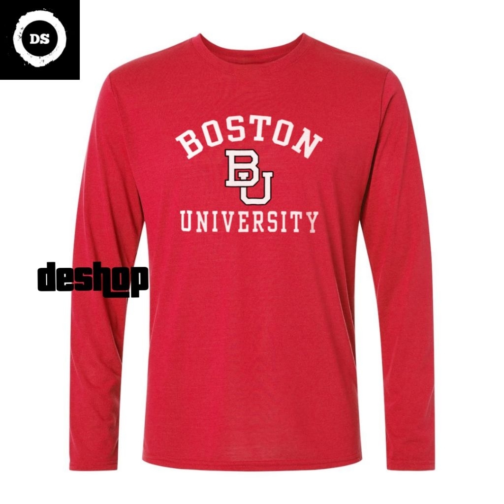 Tshirt - Long Sleeve Shirt - Kaos Lengan Panjang - Baju Lengan Panjang - Boston University