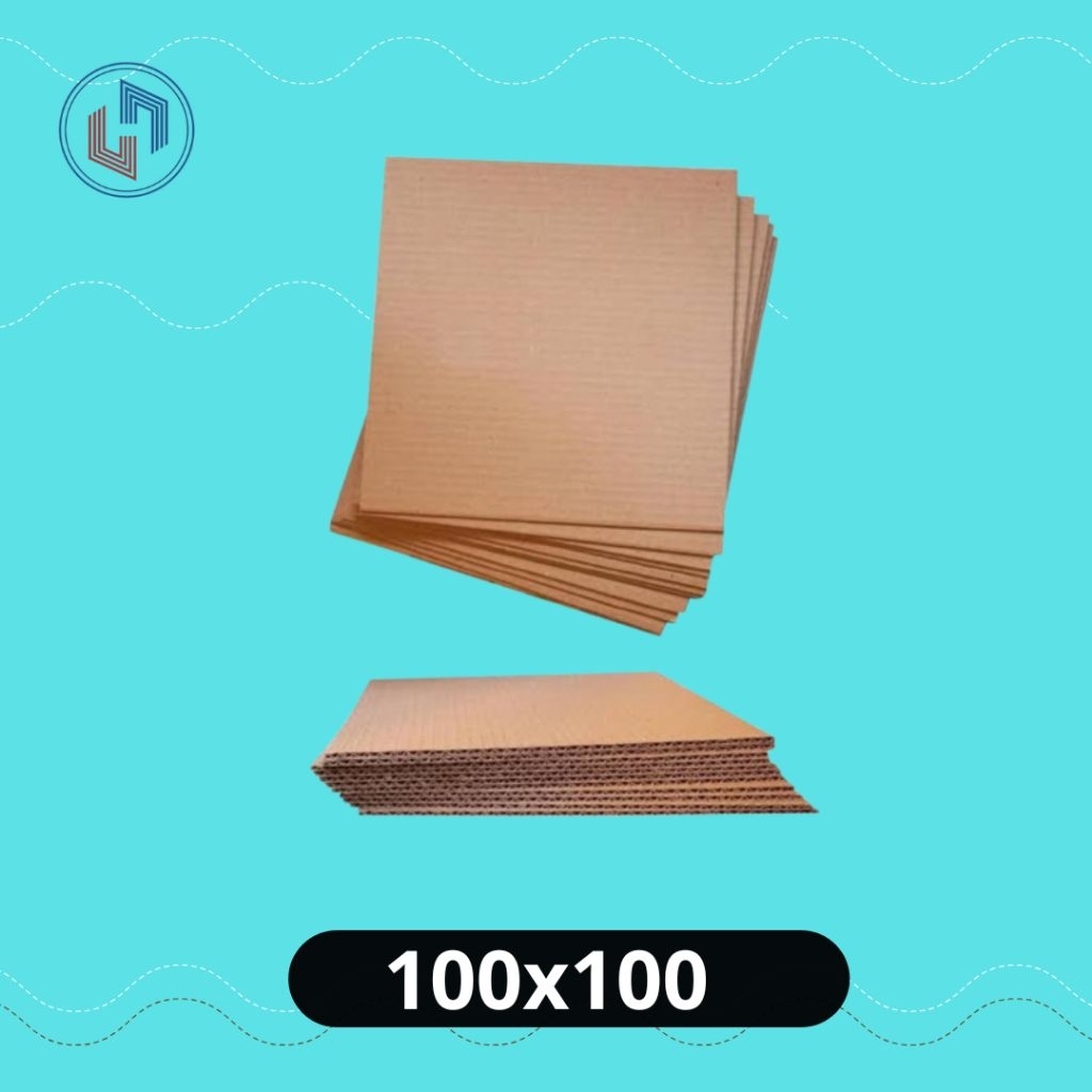 Karton Kardus Lembaran/Bahan Lembaran/Dus Lembaran 100x100 cm Polos
