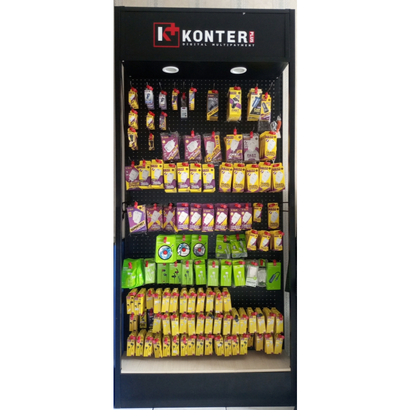 Rak Konter Plus Display Produk Aksesories Handphone