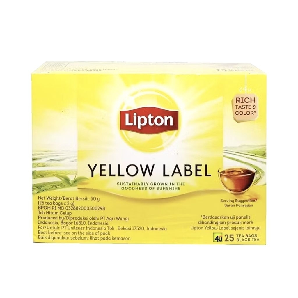 Lipton Yellow Label Tea 25pcs Tea Bag