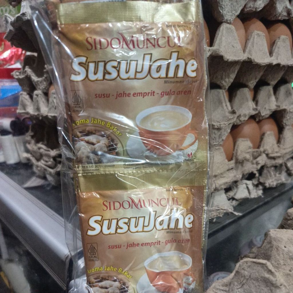 SUSU JAHE SIDOMUNCUL 1 RENCENG 10PCS(jahe, emprit gula aren)