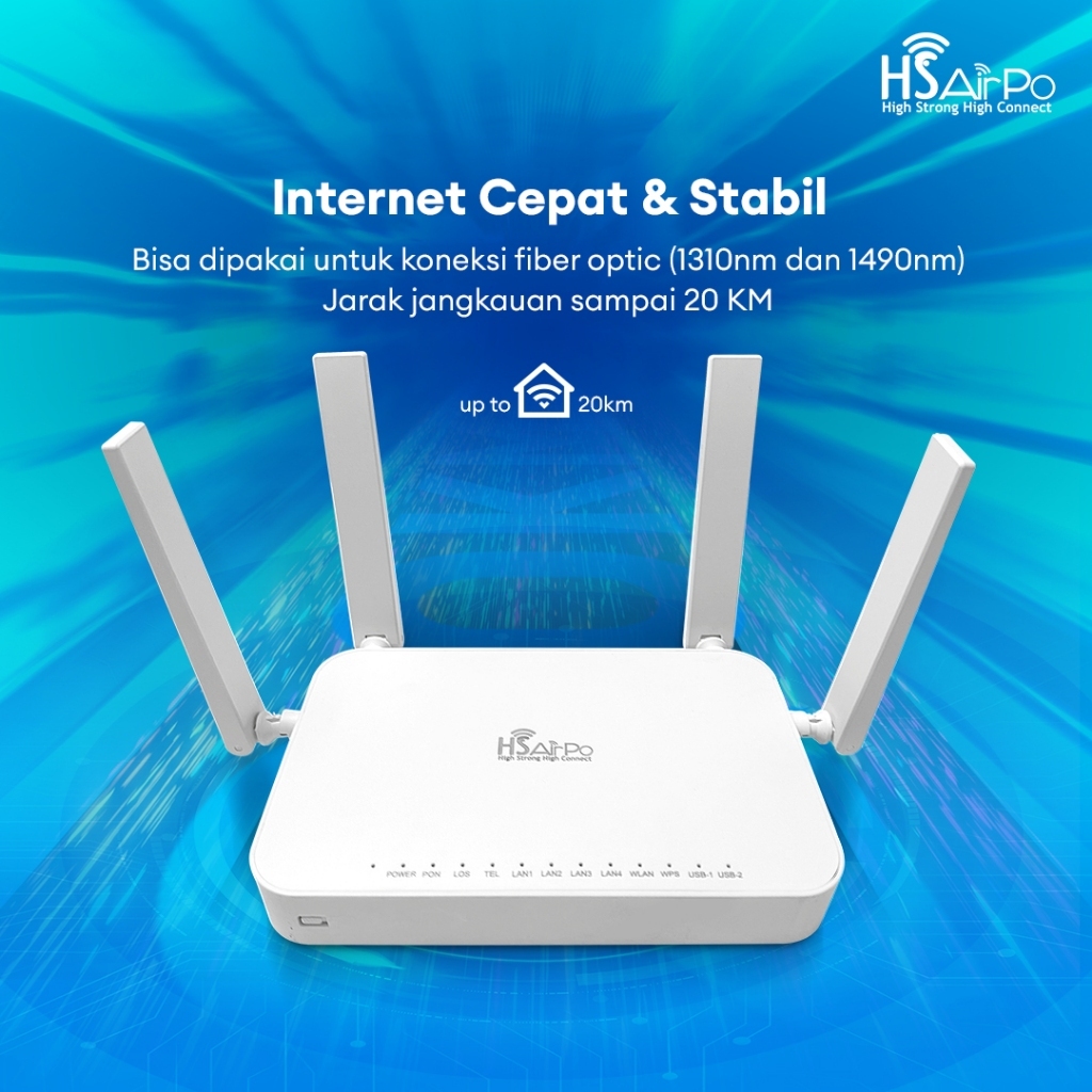 Router ONU ONT XPON DualBand SINGLEBAND GPON/EPON HSAIRPO - AS