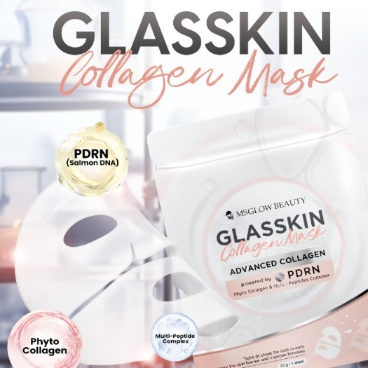 Glasskin Collagen Mask MS GLOW - MS GLOW MASKER GEL GLASSKIN COLLAGEN