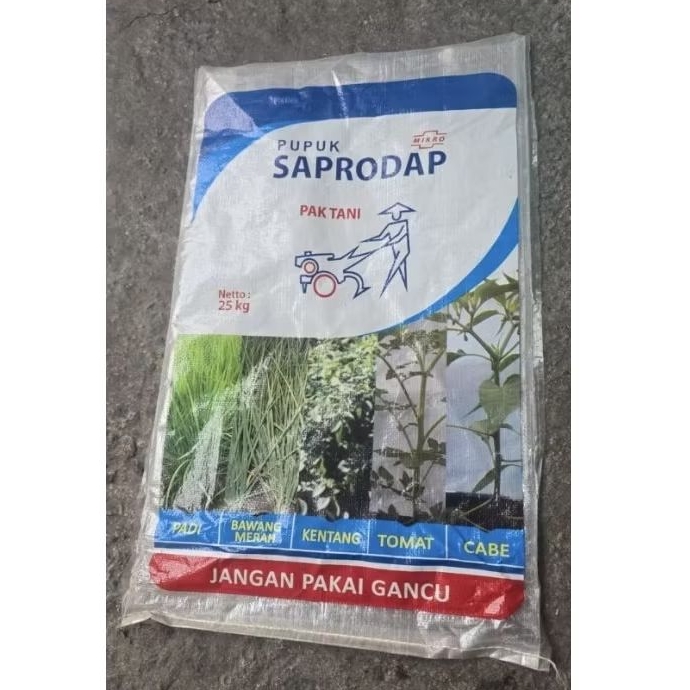 karung plastik uk 25kg baru cap pupuk tebal isi 50lembar