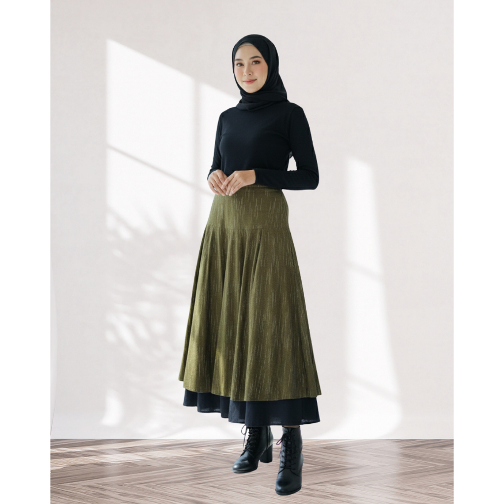 TARASARI LAB - Skirt Tenun Lurik Polos