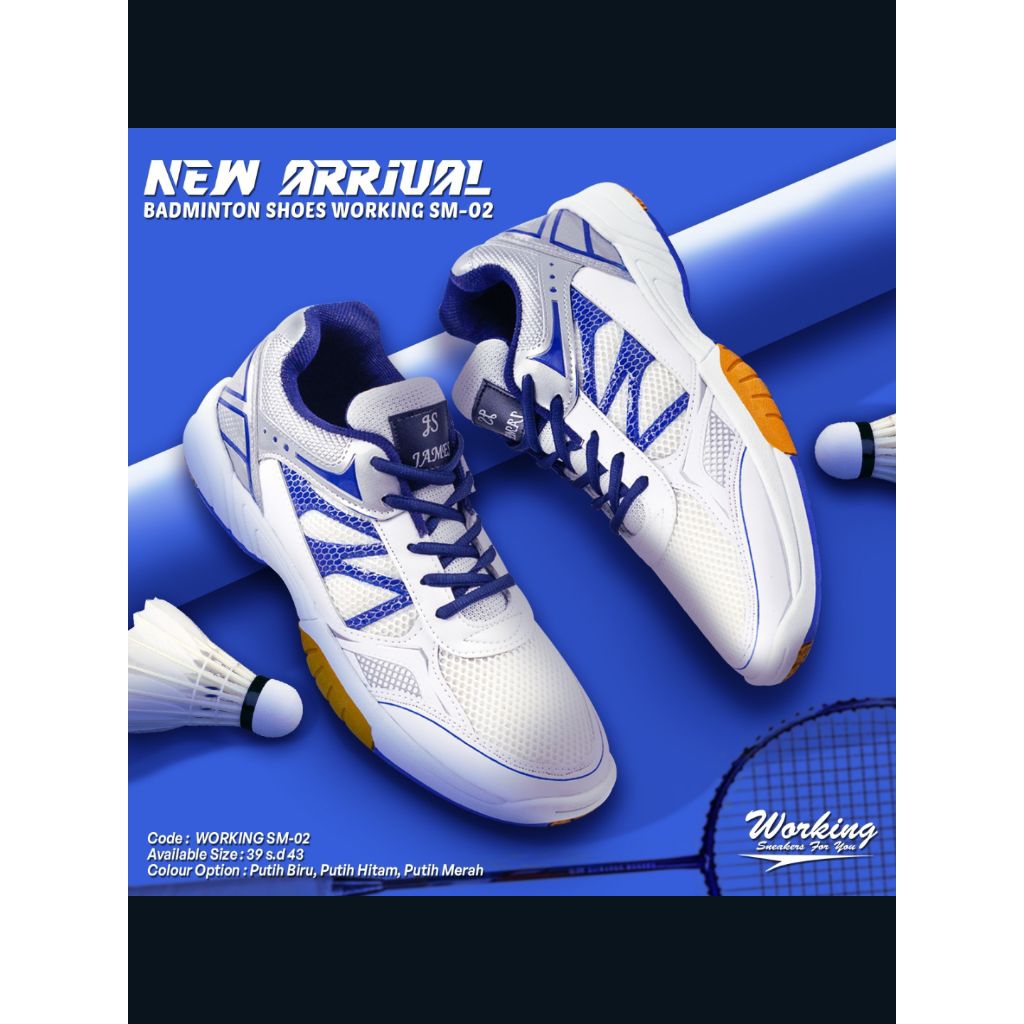 SEPATU SNEAKER OLAHRAGA BATMINTON PRIA WANITA