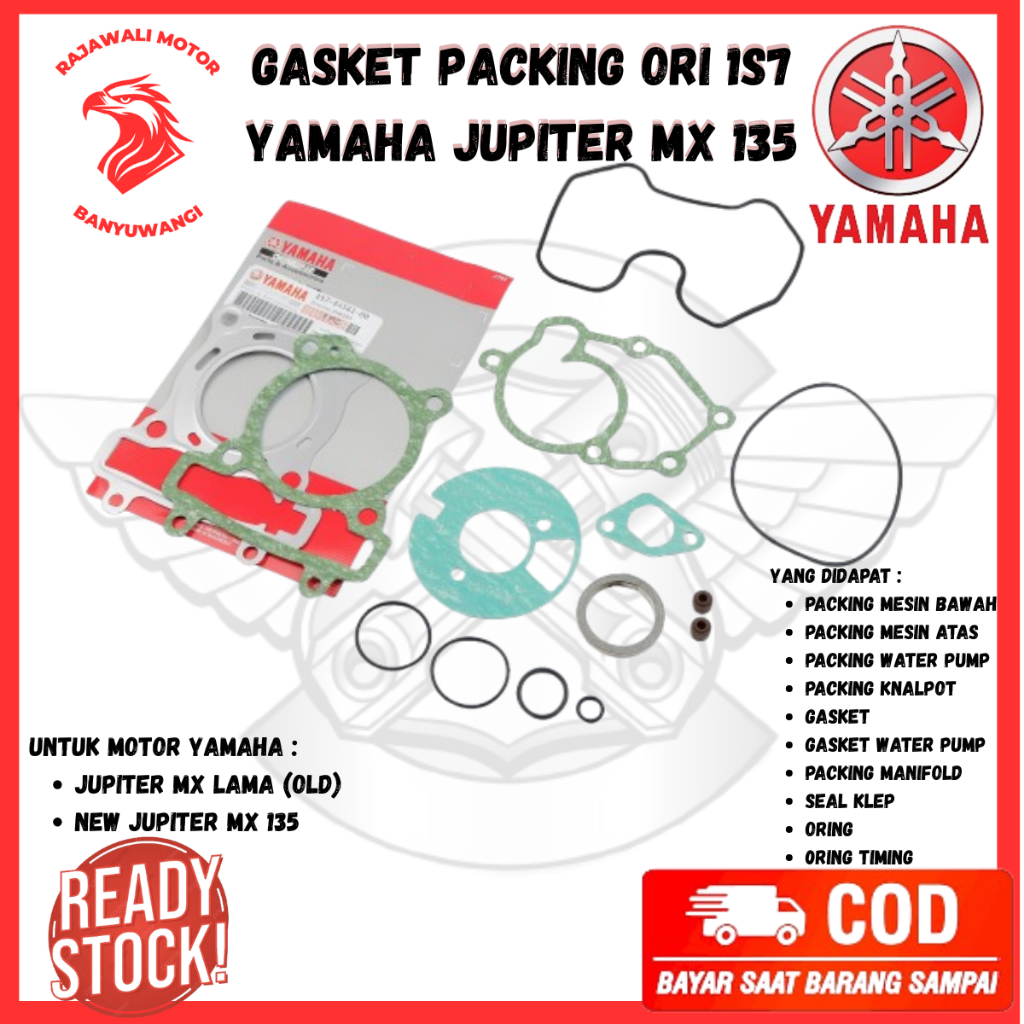 Paking Blok Yamaha Jupiter Mx 135 Ori / Top Set Packing Sepeda motor Yamaha Jupiter MX Old - 1S7