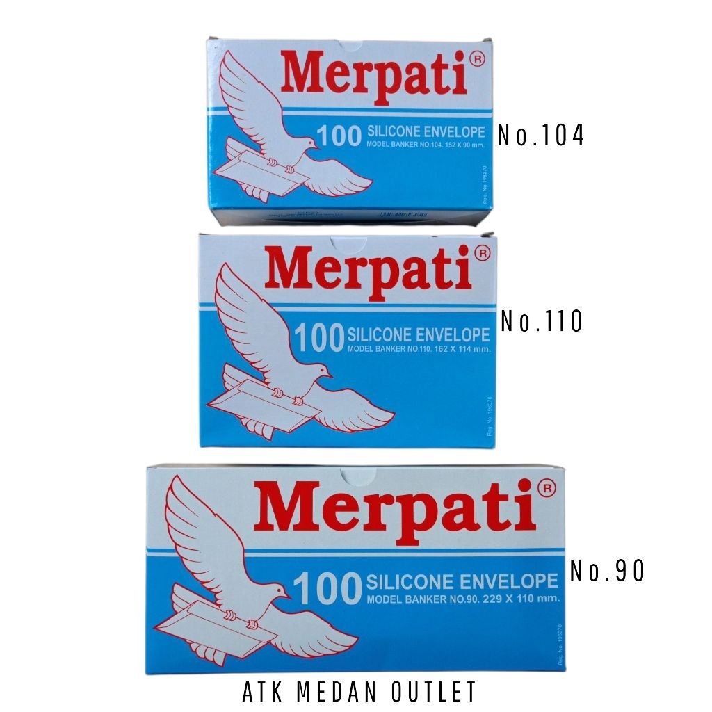 AMPLOP PUTIH POLOS MERK MERPATI