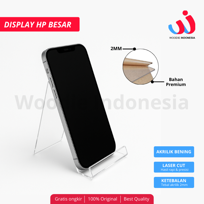Display Akrilik Stand HP Dudukan Handphone Stand HP Kantor Stand Hp Etalase