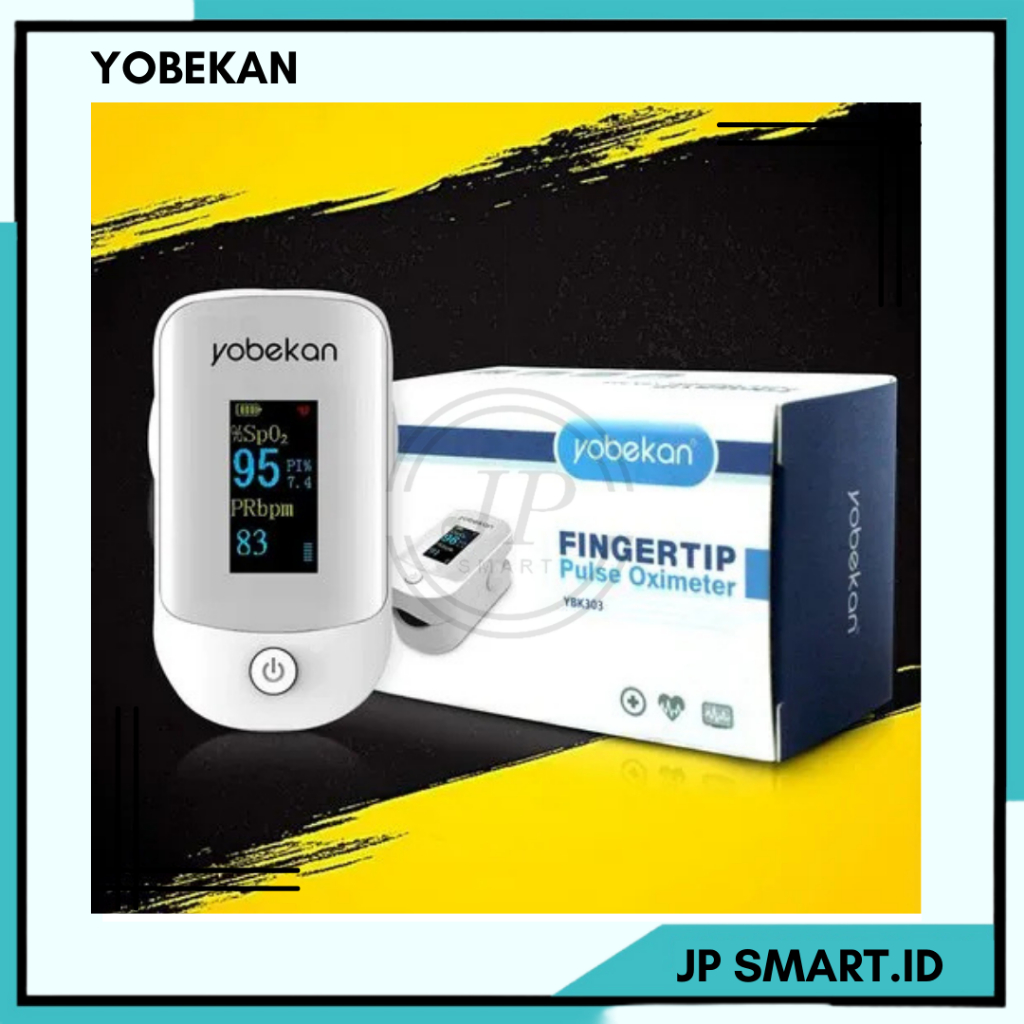 Yobekan Pulse Oximeter Tipe YBK303 Fingertip Model Digital Untuk Pengukur Kadar Oksigen Saturasi Dar