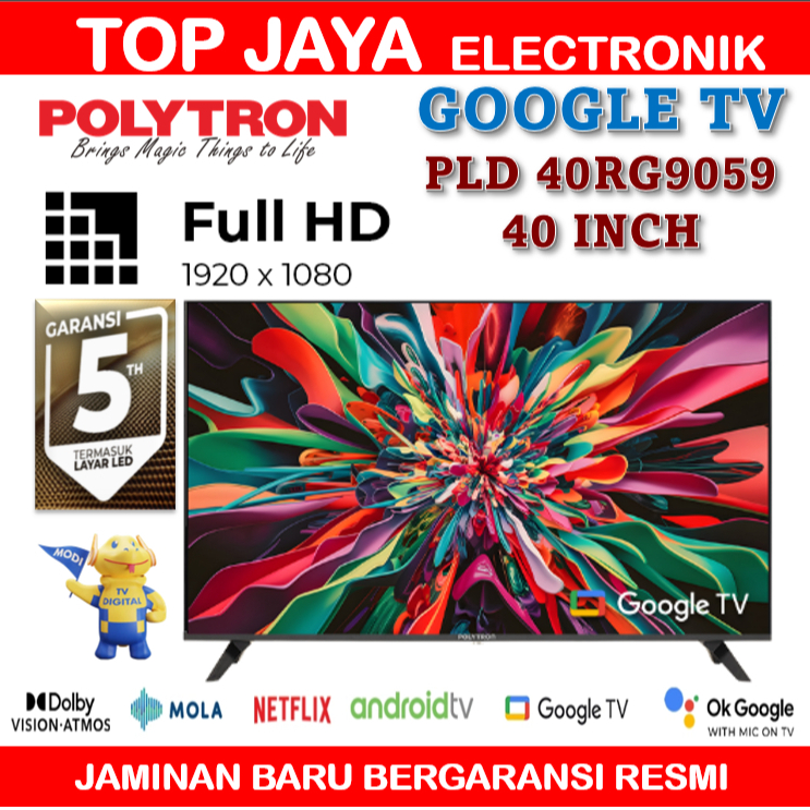GOOGLE TV 40 INCH POLYTRON NEW SERIES/GOOGLE TV POLYTRON 40 INCH NEW SERIES