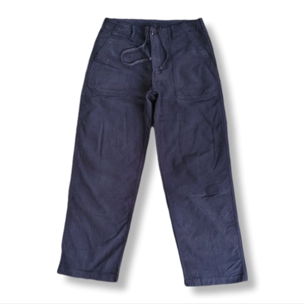 UNIQLO FATIGUE BLACK LONG PANTS | CELANA PANJANG | MNZA