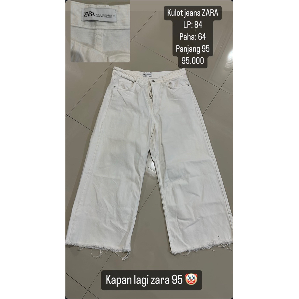 kulot jeans Zara ( Preloved )