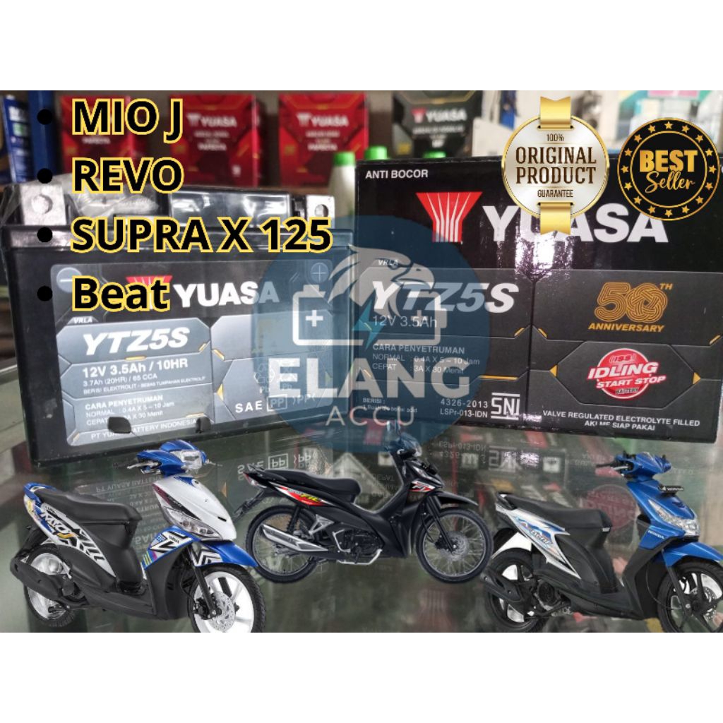 AKI KERING YUASA YTZ5S ORIGINAL / UNTUK MIO J, BEAT, REVO, SUPRA X 125