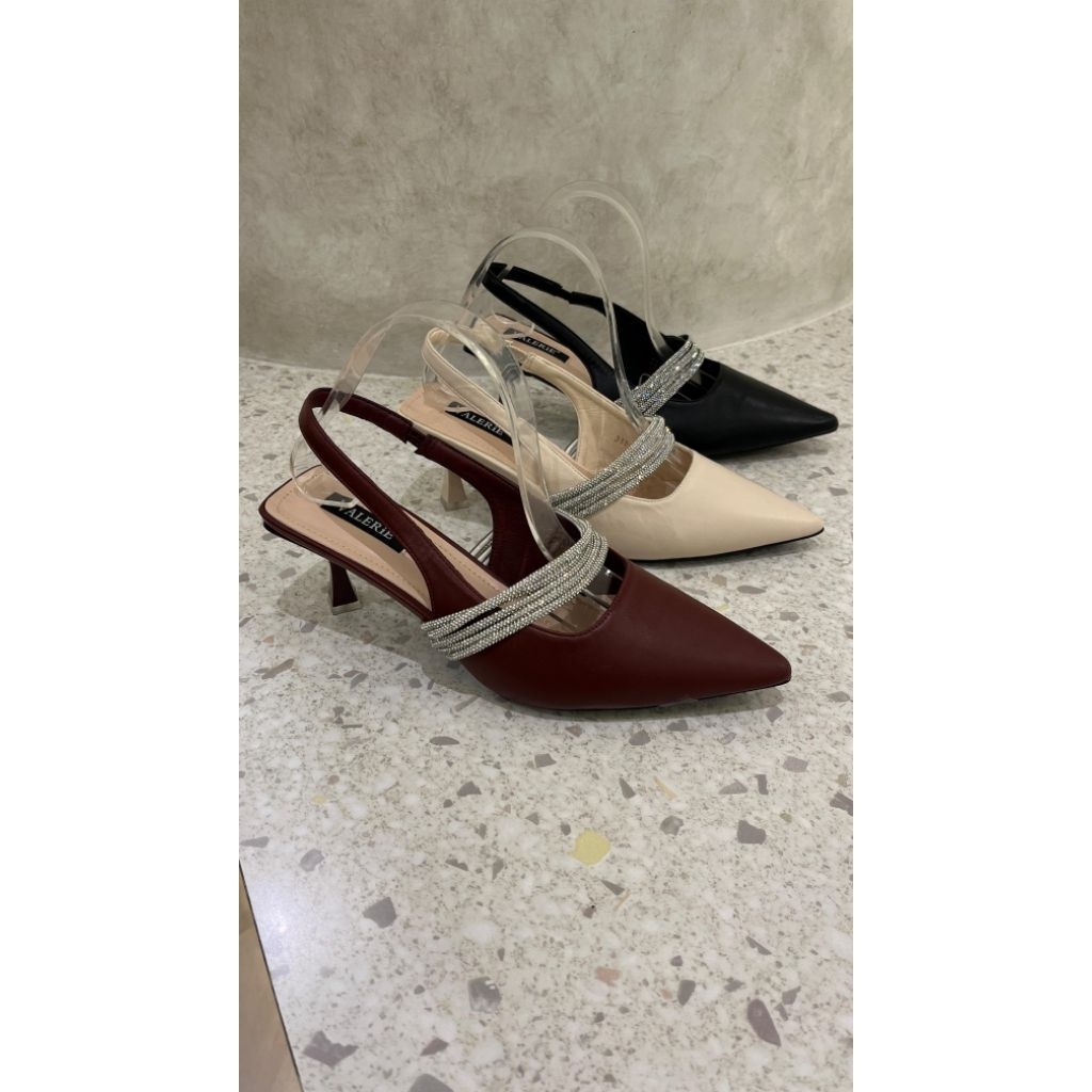 311-A30 Heels Wanita Tali Belakang VALERiE SHOES