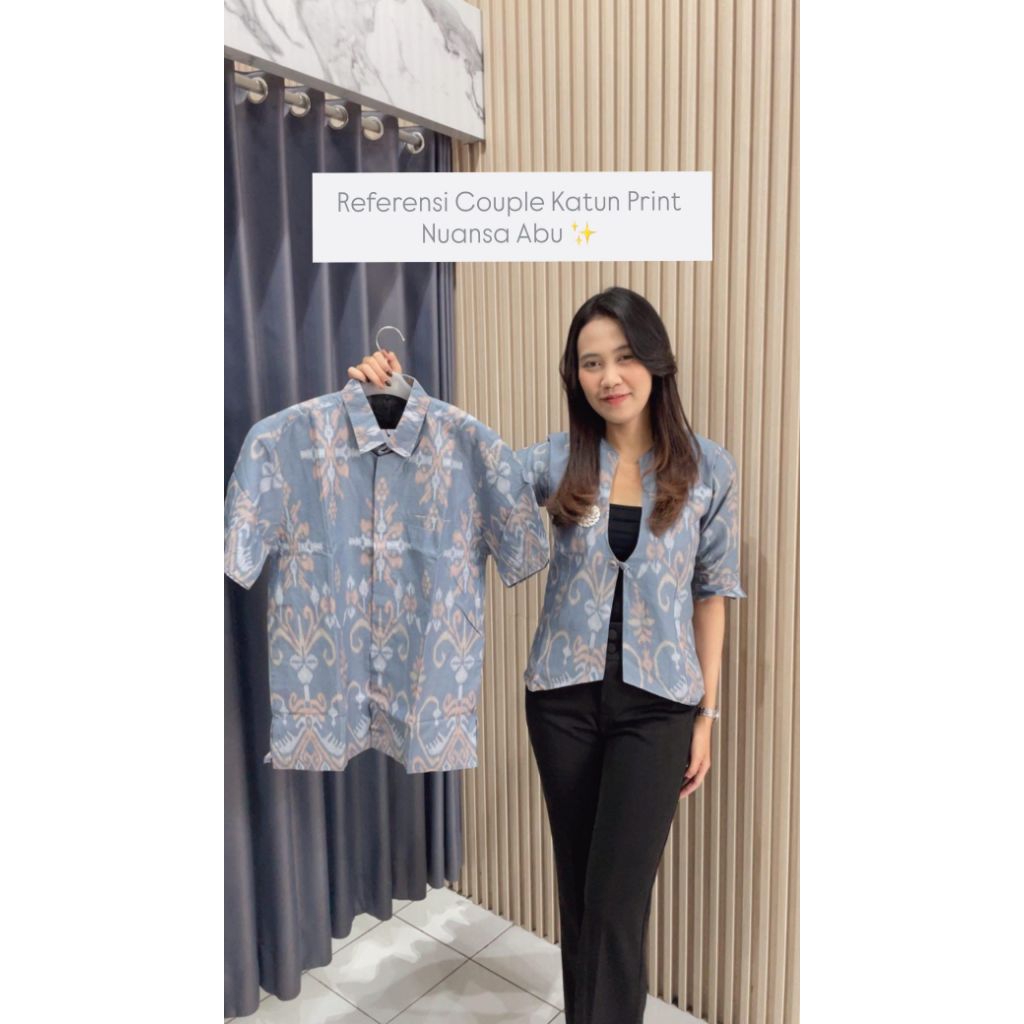 Couple Endek Katun Print/Couple Endek/Endek Bali