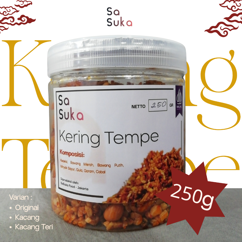 SaSuka Kering Tempe / Original / Kacang / Kacang Teri | 250g