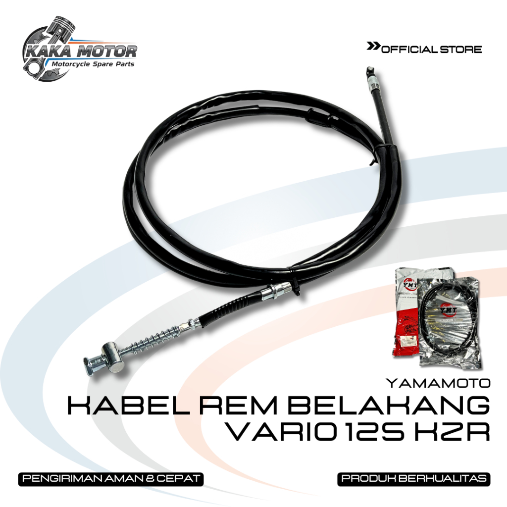 KABEL REM BELAKANG VARIO 125 KZR YAMAMOTO –KABEL TALI REM BELAKANG KIRI VARIO 125 OLD TECHNO NON CBS