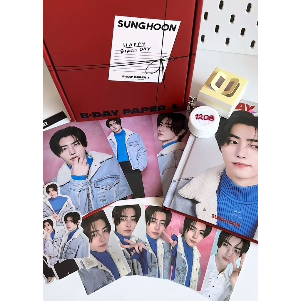 ( ready - stock ) wts sharing enhypen sunghoon bday paper