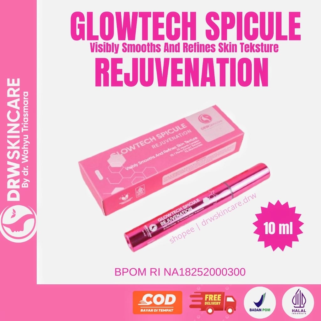 Glowtech Spicule Rejuvenation Serum scar / bopeng drw skincare original Bpom
