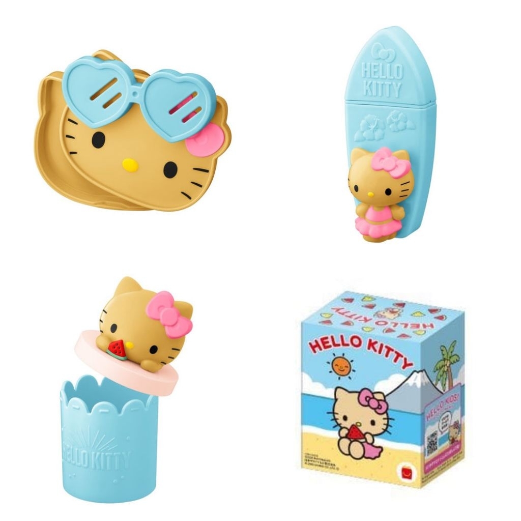 Mcdonald Happy Meal Japan Happy Set Toys Sanrio Hello Kitty Tanned Summer SELECTED