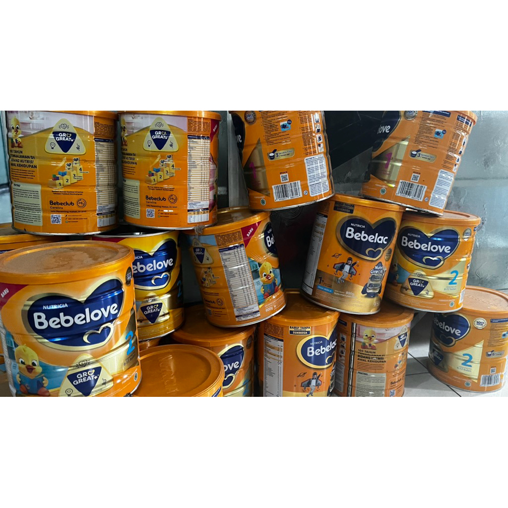 kaleng bekas susu/kaleng susu bekas, bebelove/bebelac 800gram, kaleng susu bekas ve