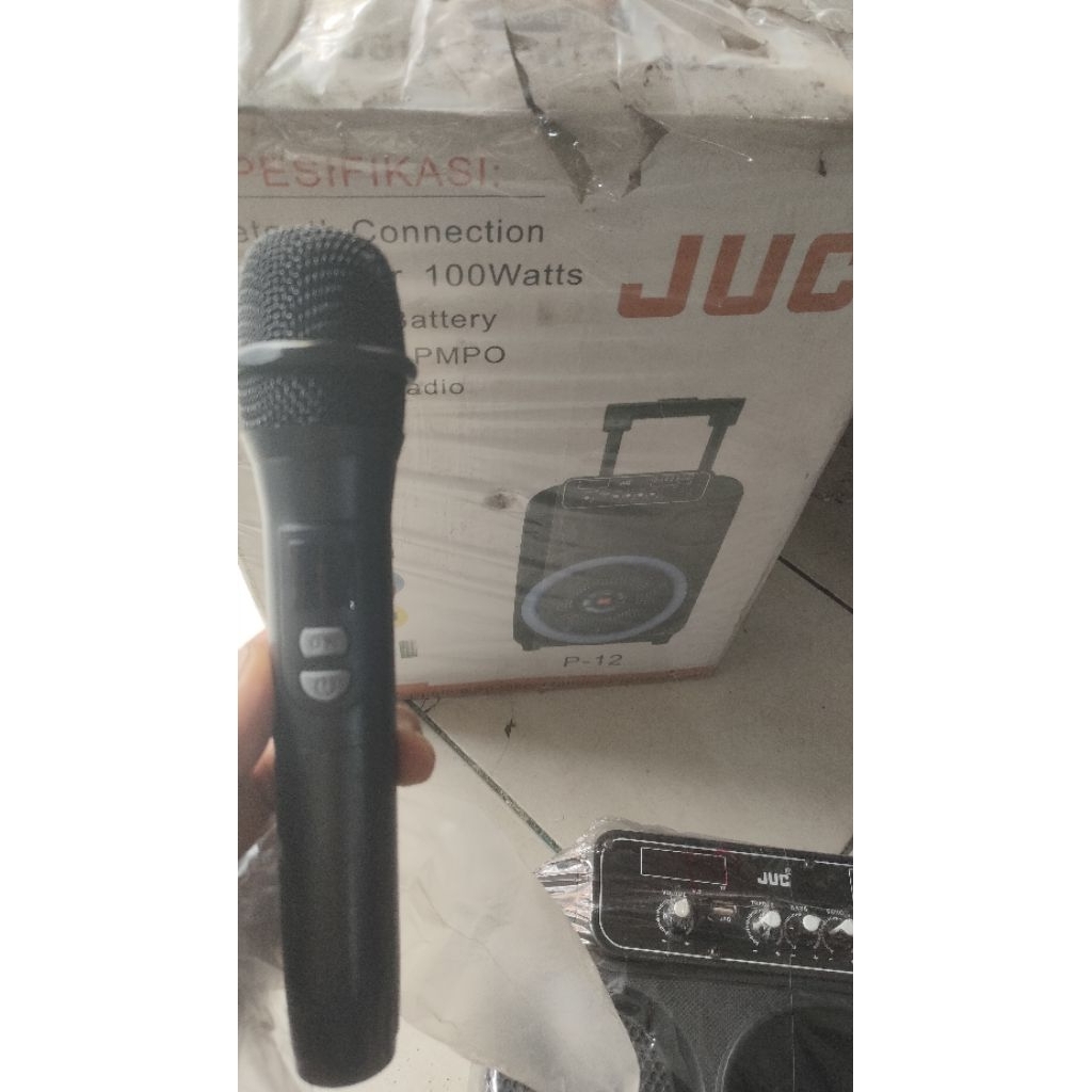 MIC BLUETOOTH JUC P-12 MIK JUC KARAOKE original