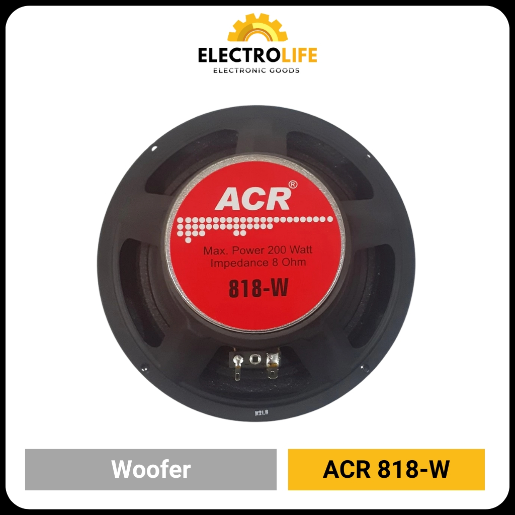 Speaker subwoofer ACR 818-W 8 inch Bass Terbaik