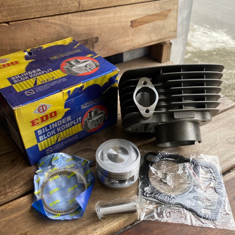 BLOK SEKER BURENG TIGER IMPORT EDO SET PISTON