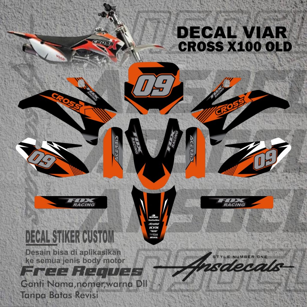 Stiker Viar Cross X 100 Stiker Mini Trail Viar Cross X 100 New Stiker Mini Trail
