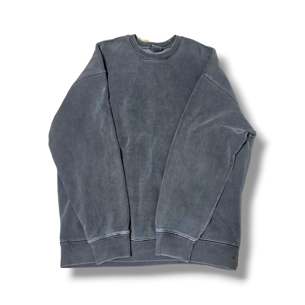 Musinsa - 980g Soverment Pigment Crewneck Boxy Washed