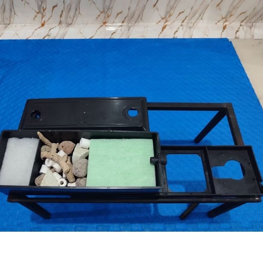 Paket Filter Aquarium Arwana chana koki Box Jumbo lengkap pompa dan media filter