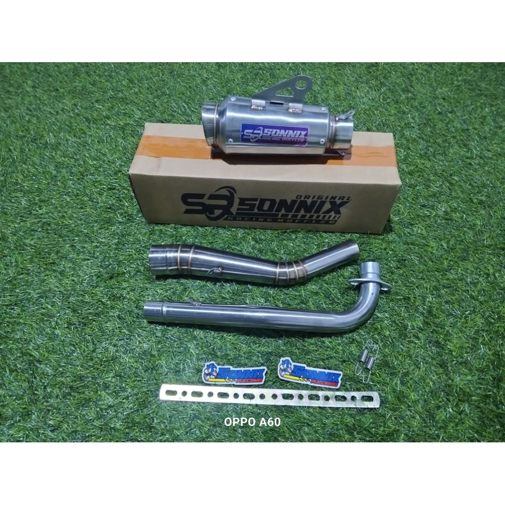 Knalpot racing GTX RBT road race bore up harian type Pro S original SONNIX racing 110cc-200cc pemasa