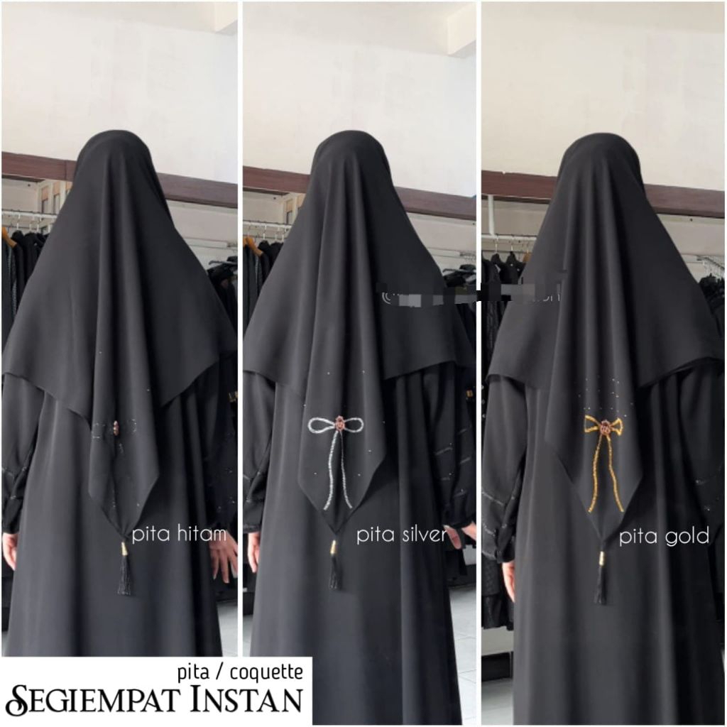 Segi Empat Coquette/Pita instan