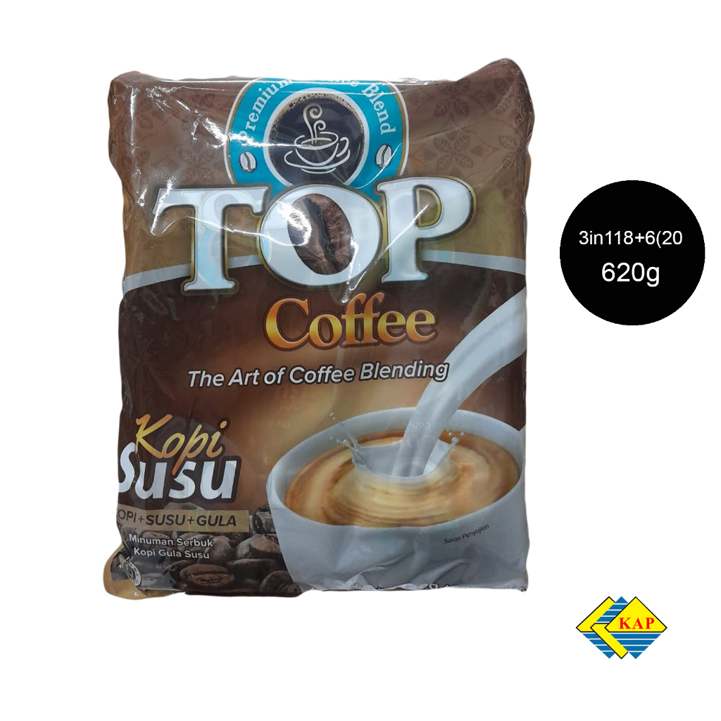 TOP Kopi Susu 3 In 1 Kemasan isi 20 Sachet 620g
