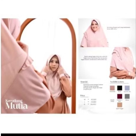 Sale Kerudung Rabbani 100% Ori | Krd Mutia | Mutia warna coksu | jilbab instan Rabbani | Diskon 50% 
