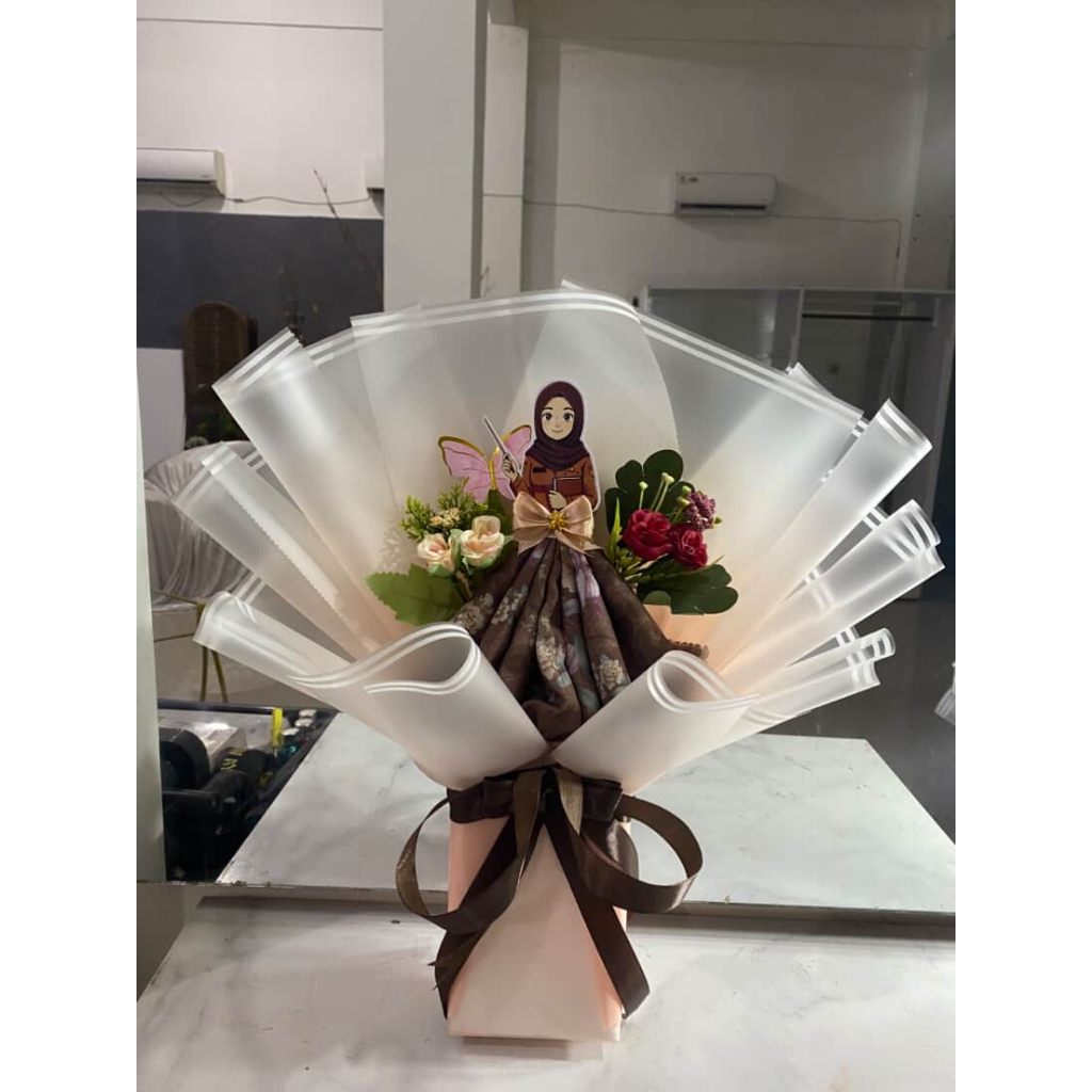 Buket Jilbab, Buket Hari Guru, Kado Hari Guru, Gift Hari Guru, Souvenir Hari guru