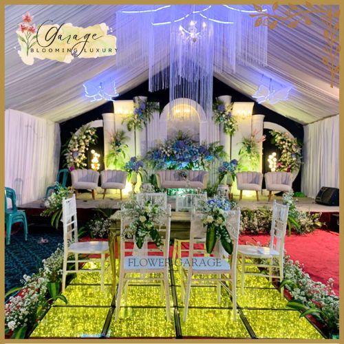 [READY FREE PACKING KAYU]Lampu Kaca Panggung Akrilik 1 Set isi 4 Kaca Tempered Glass LED