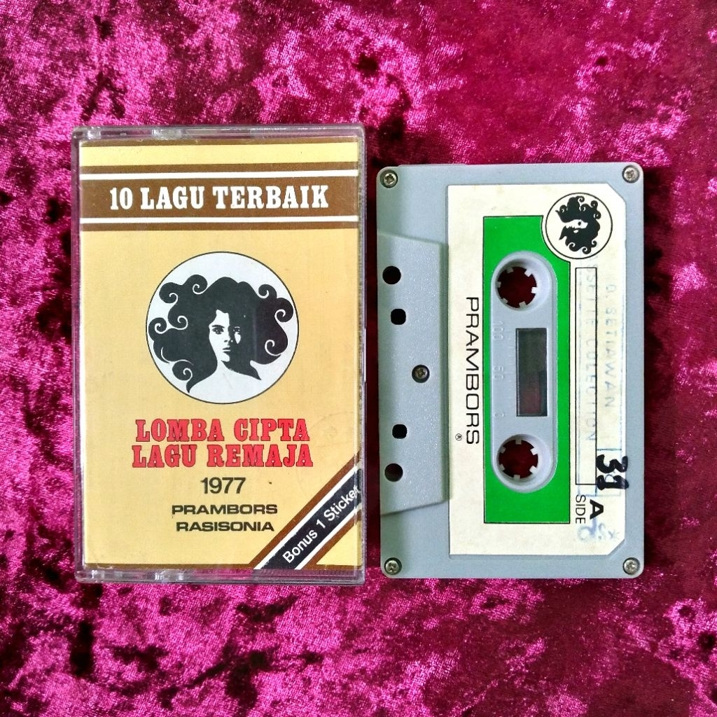 Kaset Pita V/A (Chrisye, Keenan N, Noor Bersaudara, dll) - Lomba Cipta Lagu Remaja 1977 (LCLR Prambo