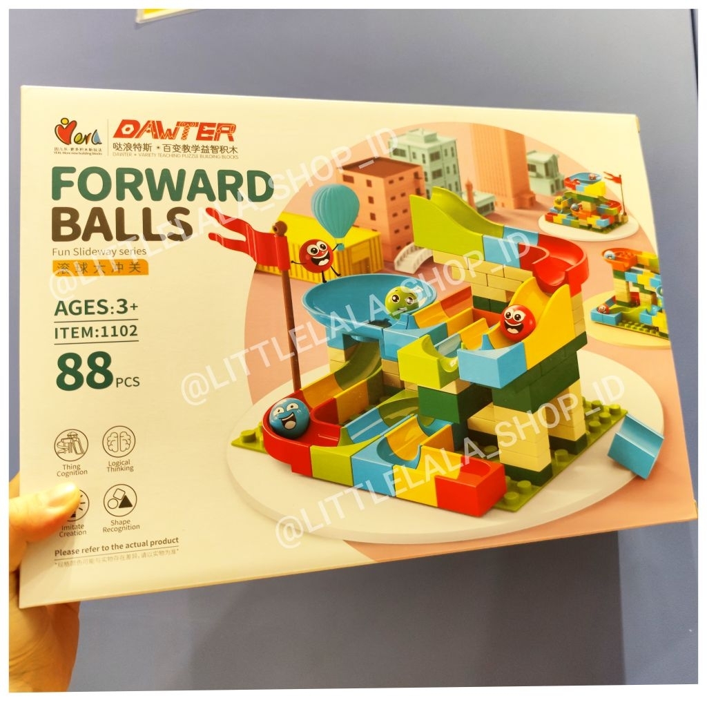 Mainan Edukasi Marble Run 168 PCS Funny Blocks DIY / Mainan Anak Kreatif & Puzzle kado unisex anak/p