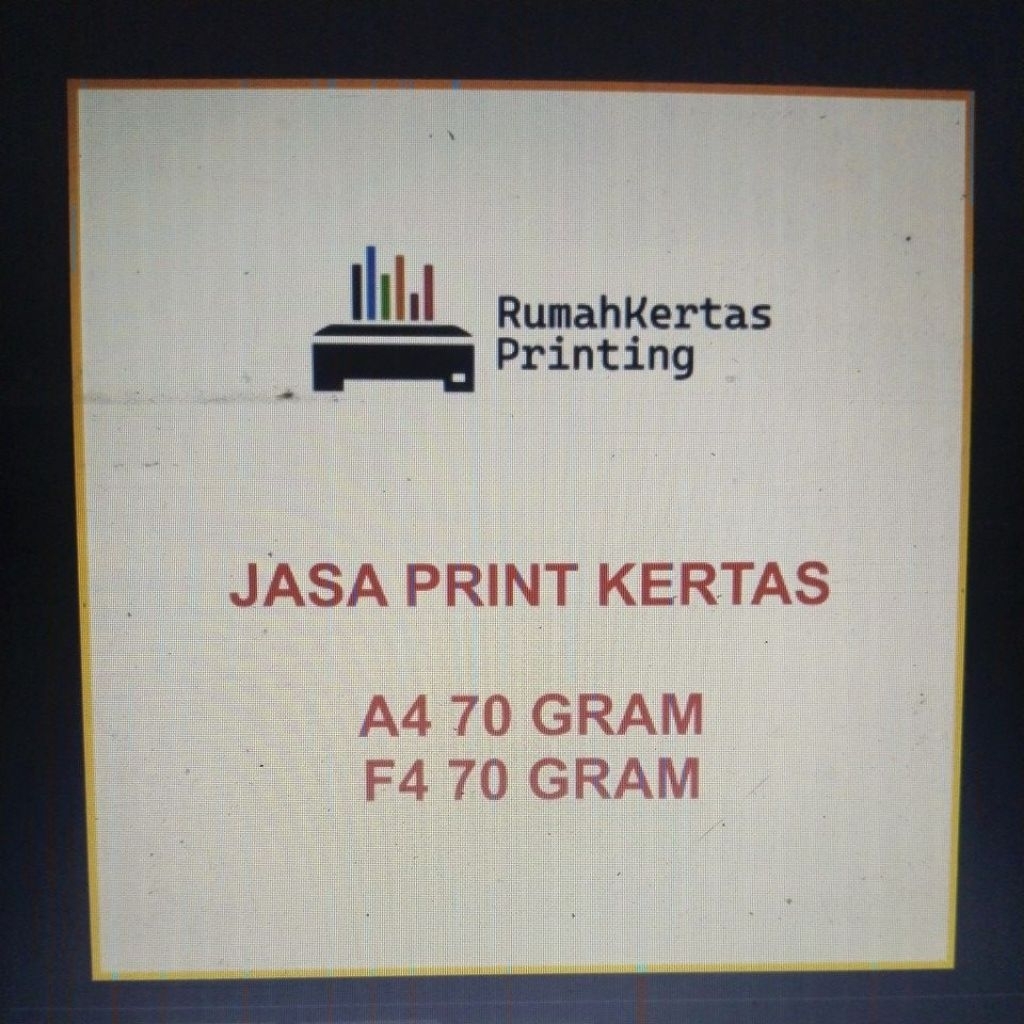 Jasa Print Kertas f4 dan A4 70 Gram HVS