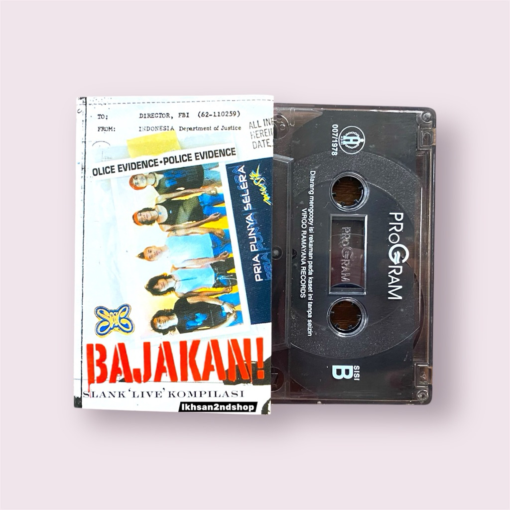 Kaset Pita Slank - Album Bajakan ( Slank Live Kompilasi )