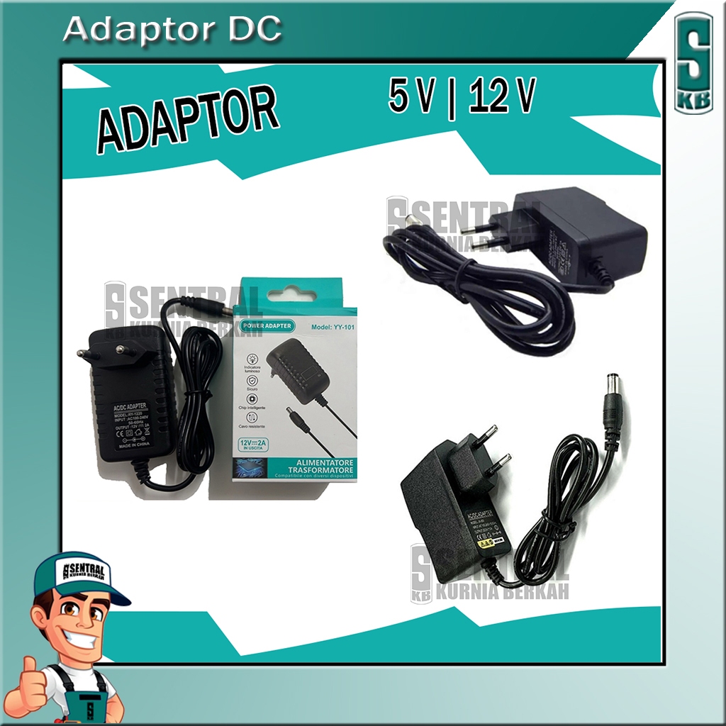 Adaptor DC 12 Volt 2 Ampere | 5 Volt 2 Ampere