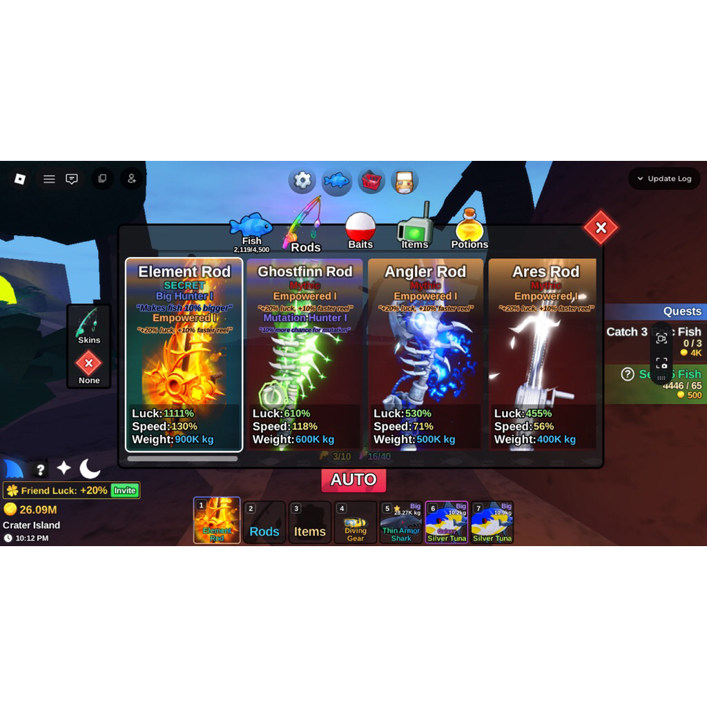 AKUN Fish it Element Rod