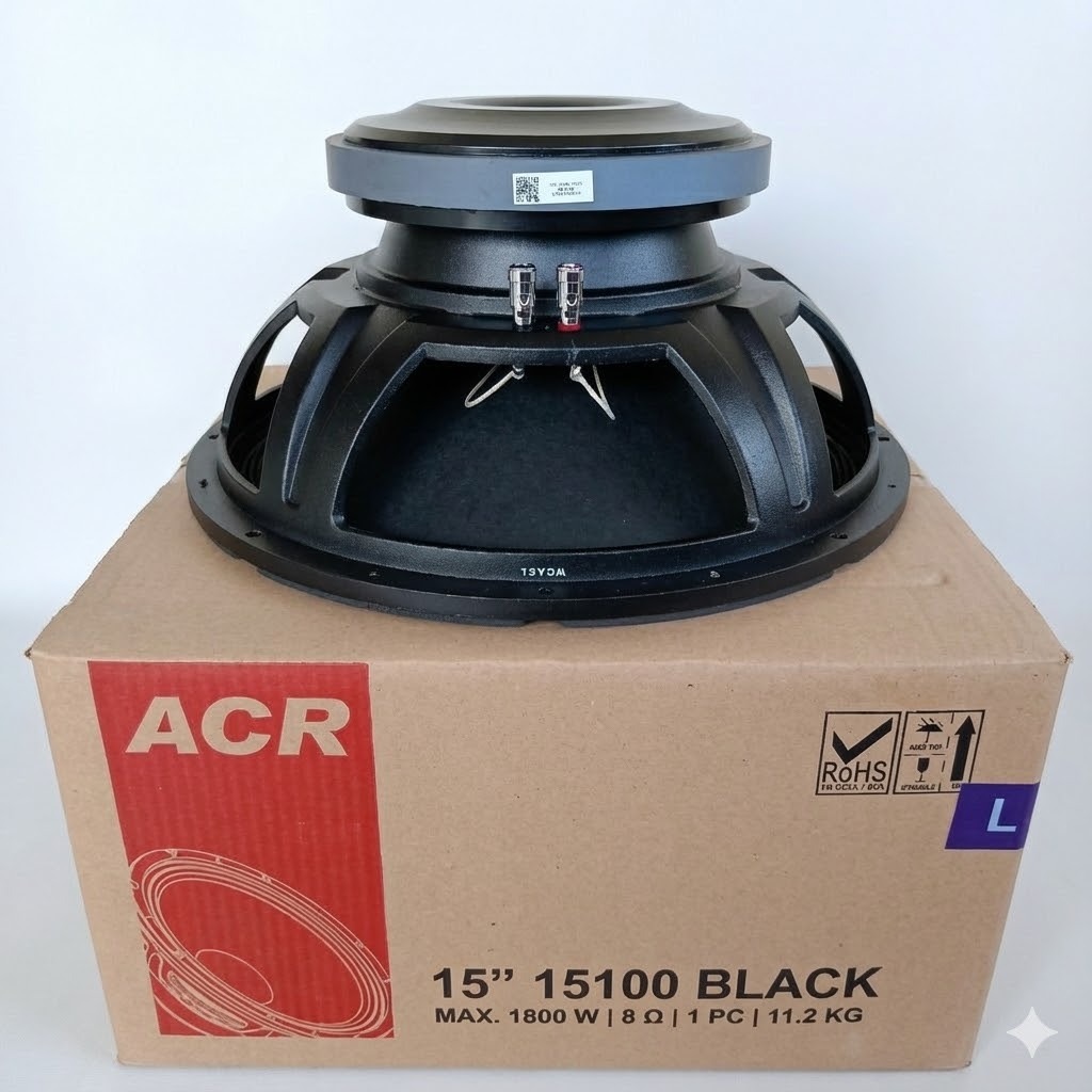 Speaker ACR 15100 Black 15 Inch Subwoofer / Speaker Subwoofer ACR 15100 Speaker ACR 15" Sub Woofer